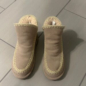 BearPaw Tan Ankle Booties